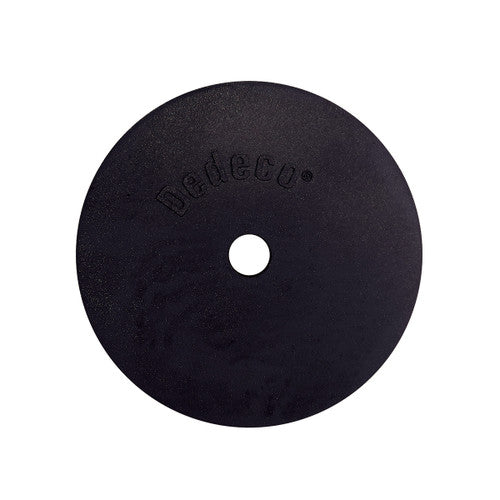Dedeco 0152 Rubber Abrasive Wheel 4 x 1/2 x 1/2 - Black Coarse Silicon Carbide 1/Unit