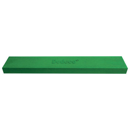 Dedeco 0208 Rubber Abrasive Block/Stick 6 x 1 x 1/4 - Green Medium Silicon Carbide 1/Unit