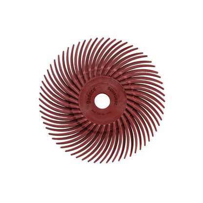 Dedeco 1323 Sunburst 3 TC Discs Red 220 Grit Size (A/O) 12/Bx