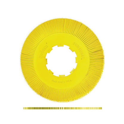 Dedeco 1398 Sunburst 10 TS Discs Yellow 80 Grit Size (A/O) 70/Bx