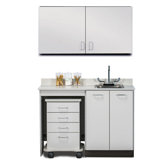 Clinton 148048L Combination 48" Wall & 48" Cart-Mate, Base Cabinet/Cart Left
