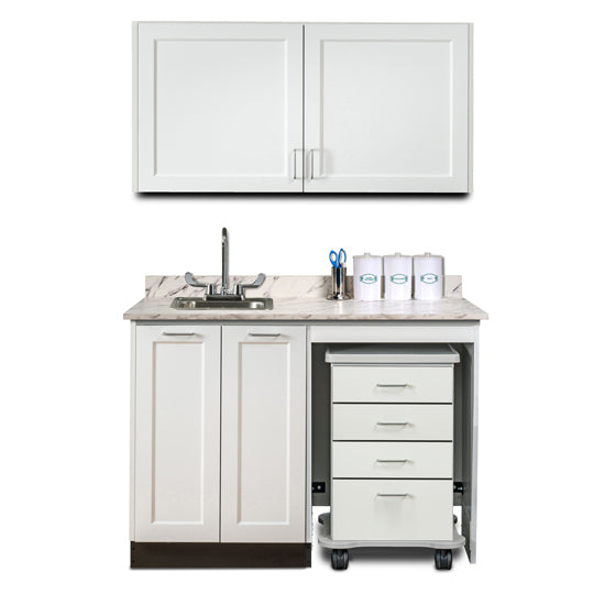 Clinton 158048R Combination, Fashion Finish 48" Wall & 48" Cart-Mate, Base Cabinet/Cart Right
