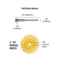 Dedeco 1271 Sunburst 1 TC Discs Brown 36 Grit Size (A/O) 12/Bx