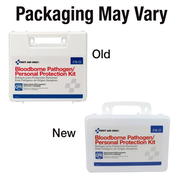 First Aid Only 216-O BBP Spill Clean Up Kit with CPR Pack, Plastic Case