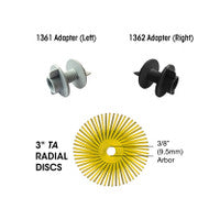 Dedeco 1872 Sunburst 3 TA Discs Dark Green 50 Grit Size (A/O) 10/Bx