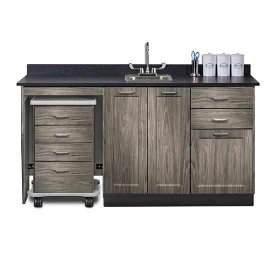 Clinton 58066ML 66" Fashion Finish, Cart-Mate Cabinet/Cart Left