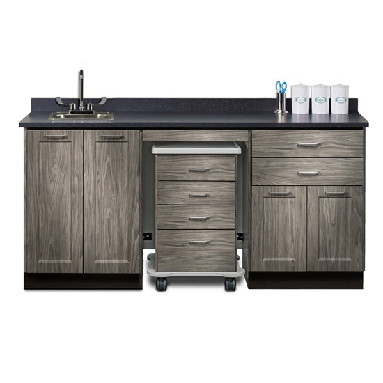 Clinton 58072SL 72" Fashion Finish, Cart-Mate, Split Cabinet