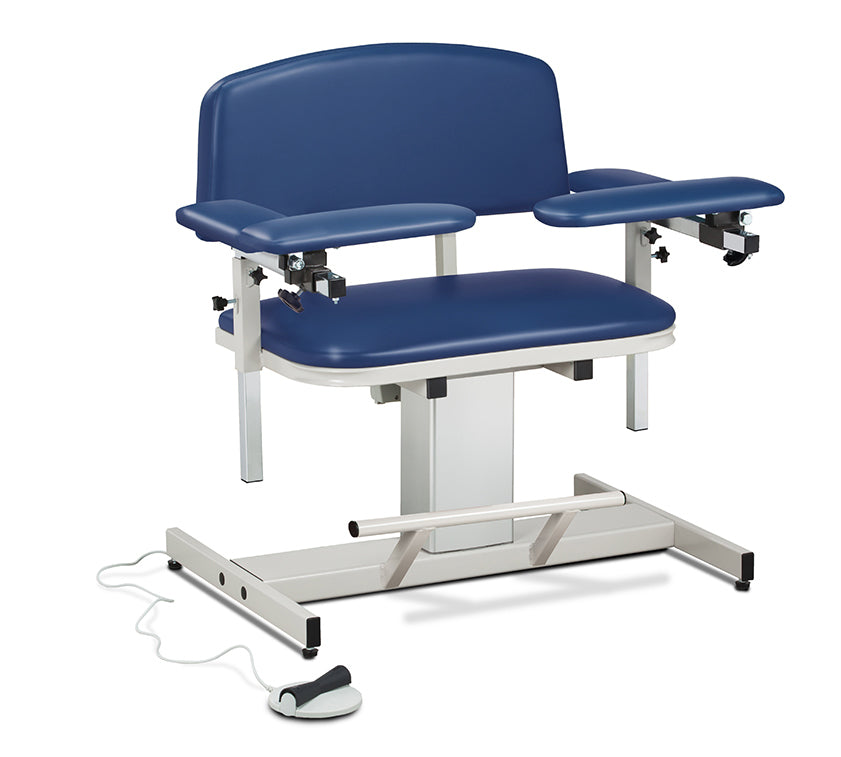 Clinton 6351 Power Series, Extra-Wide, Blood Drawing Chair with Padded Arms