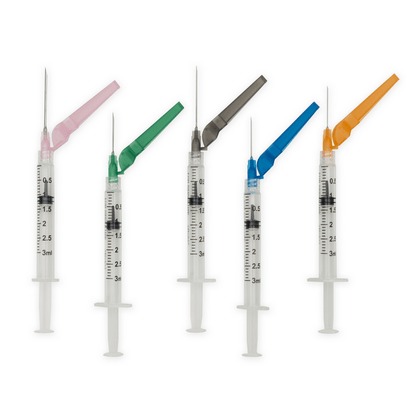 Myco Medical SHN27G051-S1ML-LDS - RELI® Safety Hypodermic Needle with Pre-attached Luer Lock Syringe, Sterile, 27G x 1/2