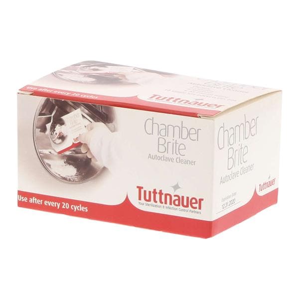 Tuttnauer CB0010 (5+ Cases) Chamber Brite Autoclave Cleaner, 5 or more (12 Boxes of 10 Pkts)