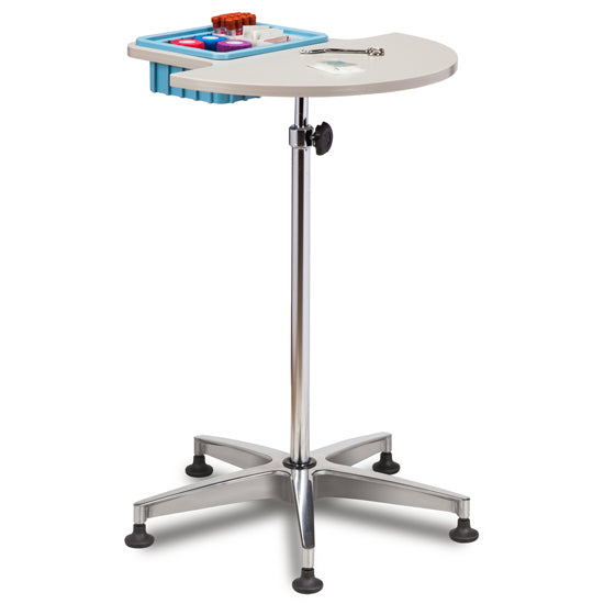 Clinton 6950 Half Round, Stationary, ClintonClean™ Phlebotomy Stand