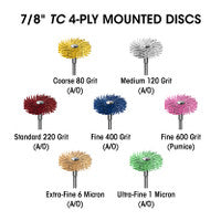 Dedeco 1264 Sunburst 7/8 TC 4-Ply Blue 400 Grit Size (A/O) 3/32 6/Bx