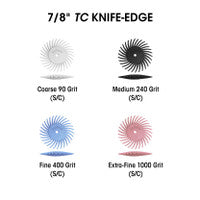 Dedeco 7197 Sunburst 7/8 TC Knife-Edge Black 240 Grit Size (S/C) 12/Bx