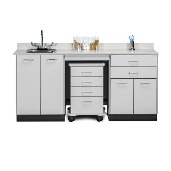 Clinton 48072SL 72" Cart-Mate, Split Cabinet