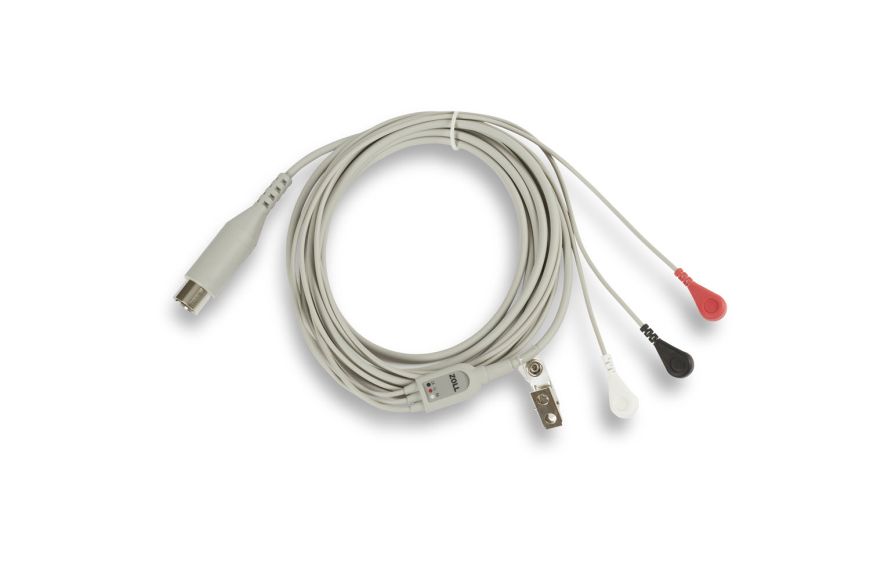 Zoll Medical 8000-0025 Replacement 3-Lead Ecg Patient Cable (12 Ft)