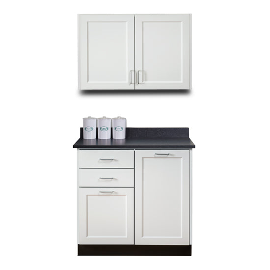 Clinton 863636 36" Fashion Finish Base and Wall Cabinet Combination