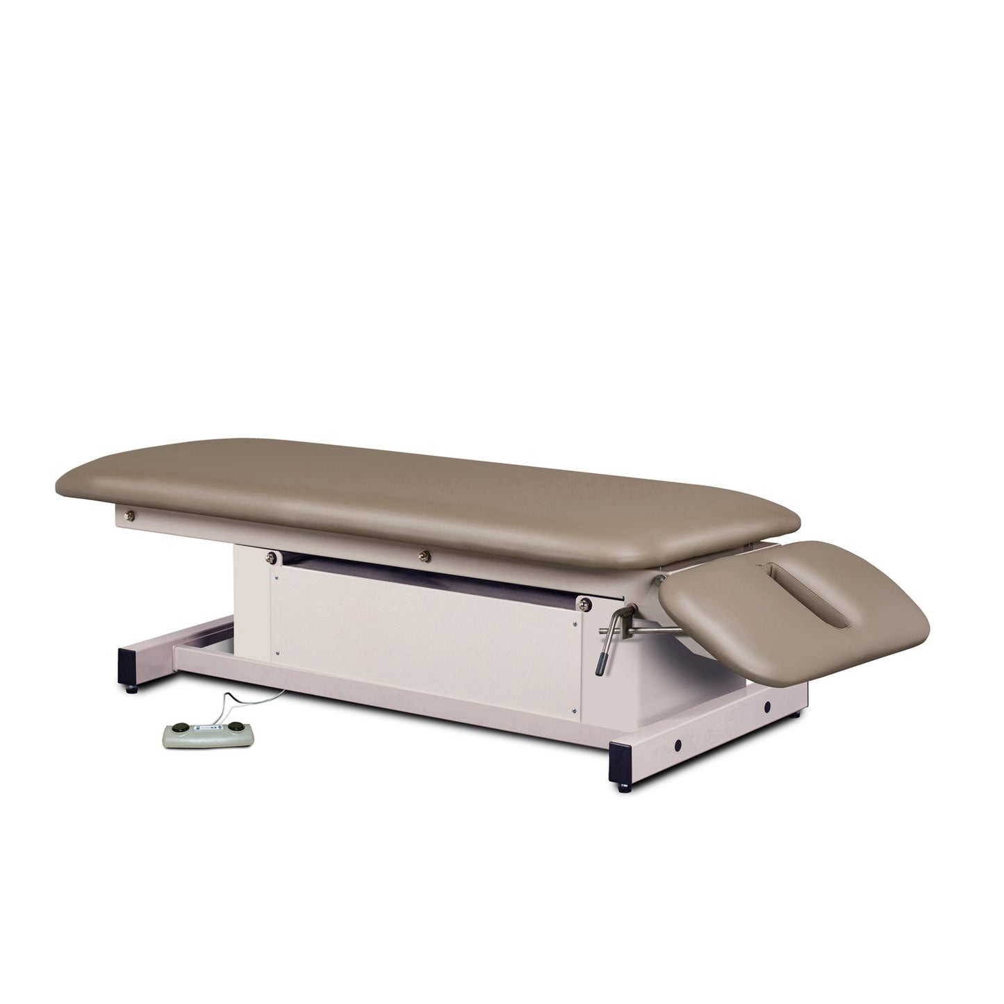 Clinton 87220 Power-Glide, Hi-Lo, Treatment Table with Flat Top and Drop Section