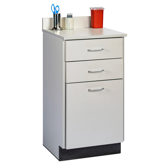 Clinton 8812 18" Treatment Cabinet with 2 Drawers and 1 Door