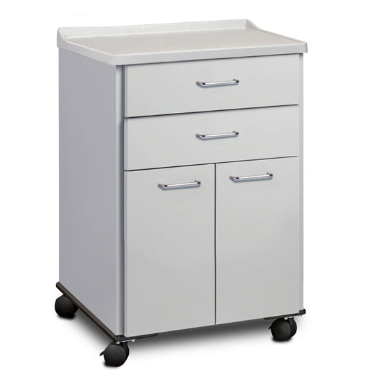 Clinton 8922-A Molded Top, Mobile Treatment Cabinet with 2 Doors and 2 Drawers