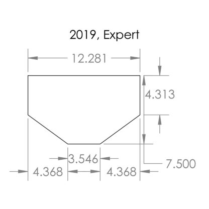Vaniman 2029 Window Assembly (No Latch), Complete (Glass, Brackets, Screws)