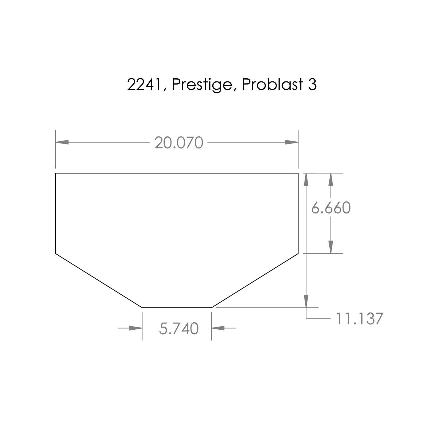 Vaniman 2282 Window Assembly, Complete (Prestige)