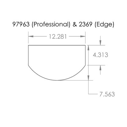 Vaniman 2394 Window Assembly, Small Curved