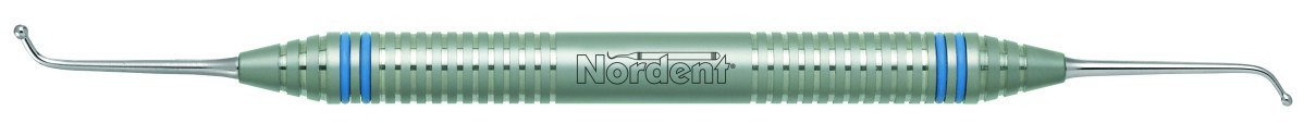 Nordent CEBR43 #4 Large Ball - #3 Medium Ball Burnisher With Duralite® Colorrings™ Handle