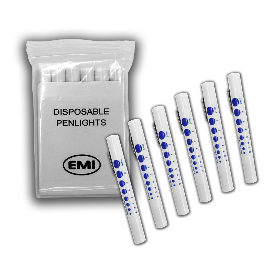 EMI 210 Disposable Penlights w/Pupil Gauge (6 Pack)