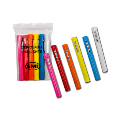 EMI 211 Disposable Rainbow Pen Lights (6 Pack)