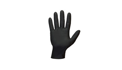 Shamrock 68113 - 68000 Series Black Latex Industrial Gloves, Powder Free, Textured, 5Mil, Large, (10 Boxes of 100)