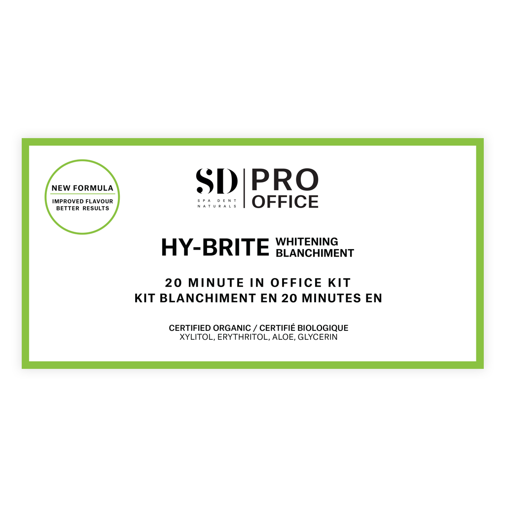 Spa Dent Naturals A122001 Hy-Brite™ in Office Only 1 syringe& Tray (prev. Regular Strength single session) - Case of 10