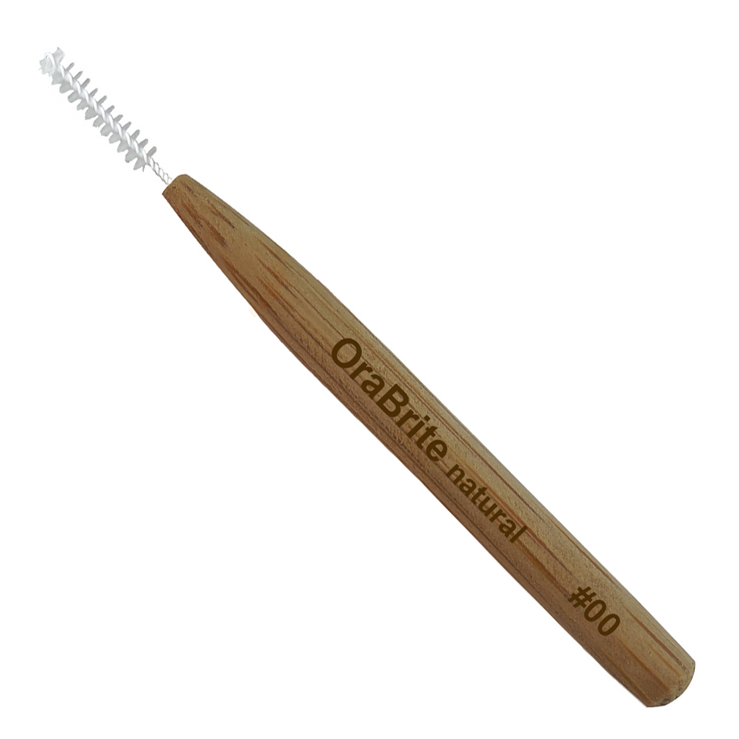 Oraline ORA20080 OraBrite Bamboo Interdental Toothbrushes - Eco-Friendly Bamboo Handle Interdental Cleaners for Plaque Removal (72/Case)