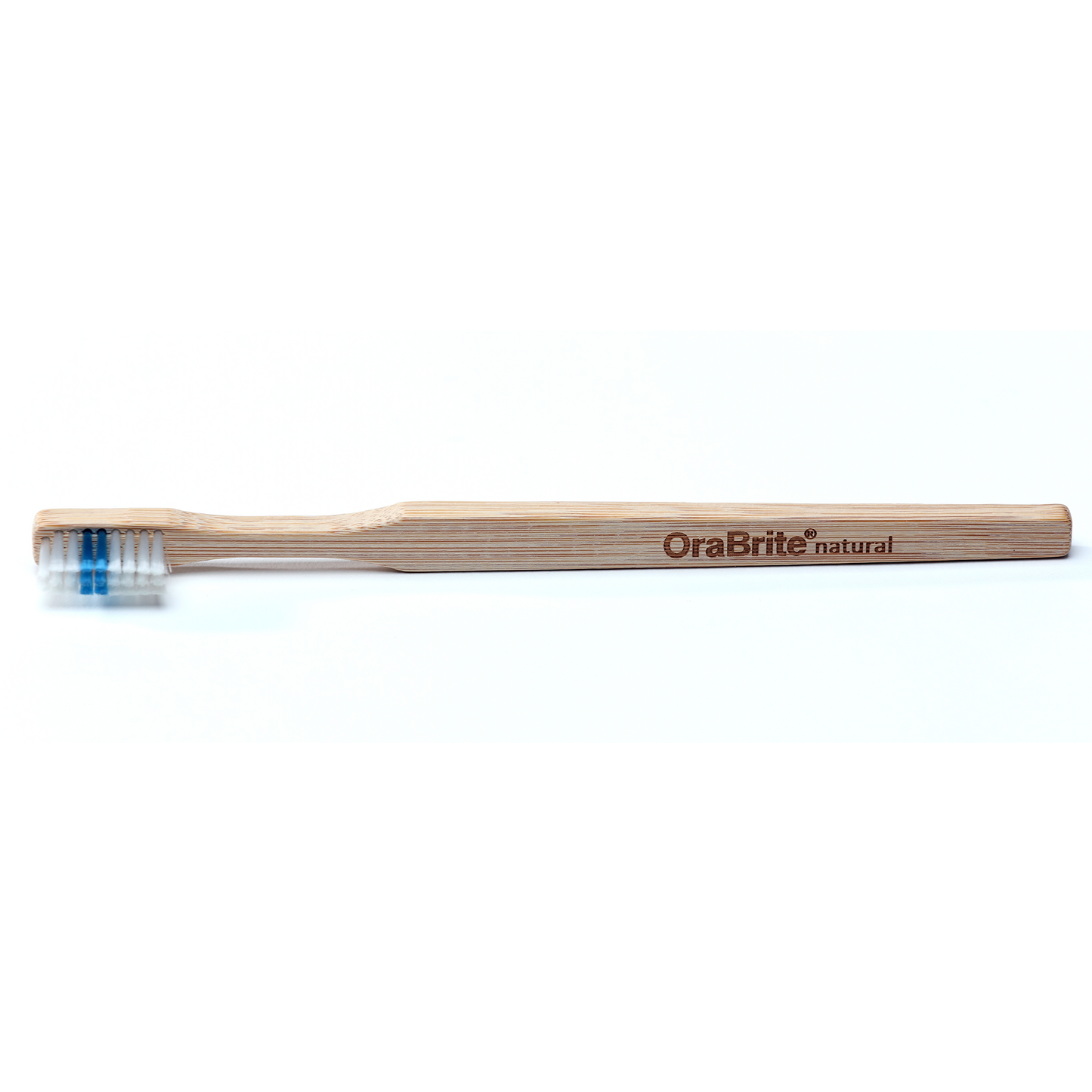 Oraline ORA22919 OraBrite Adult Fresh Mint Prepasted Bamboo Toothbrush with Travel Cap - Eco-Friendly Ready-to-Use Oral Care Kit (72/Case)