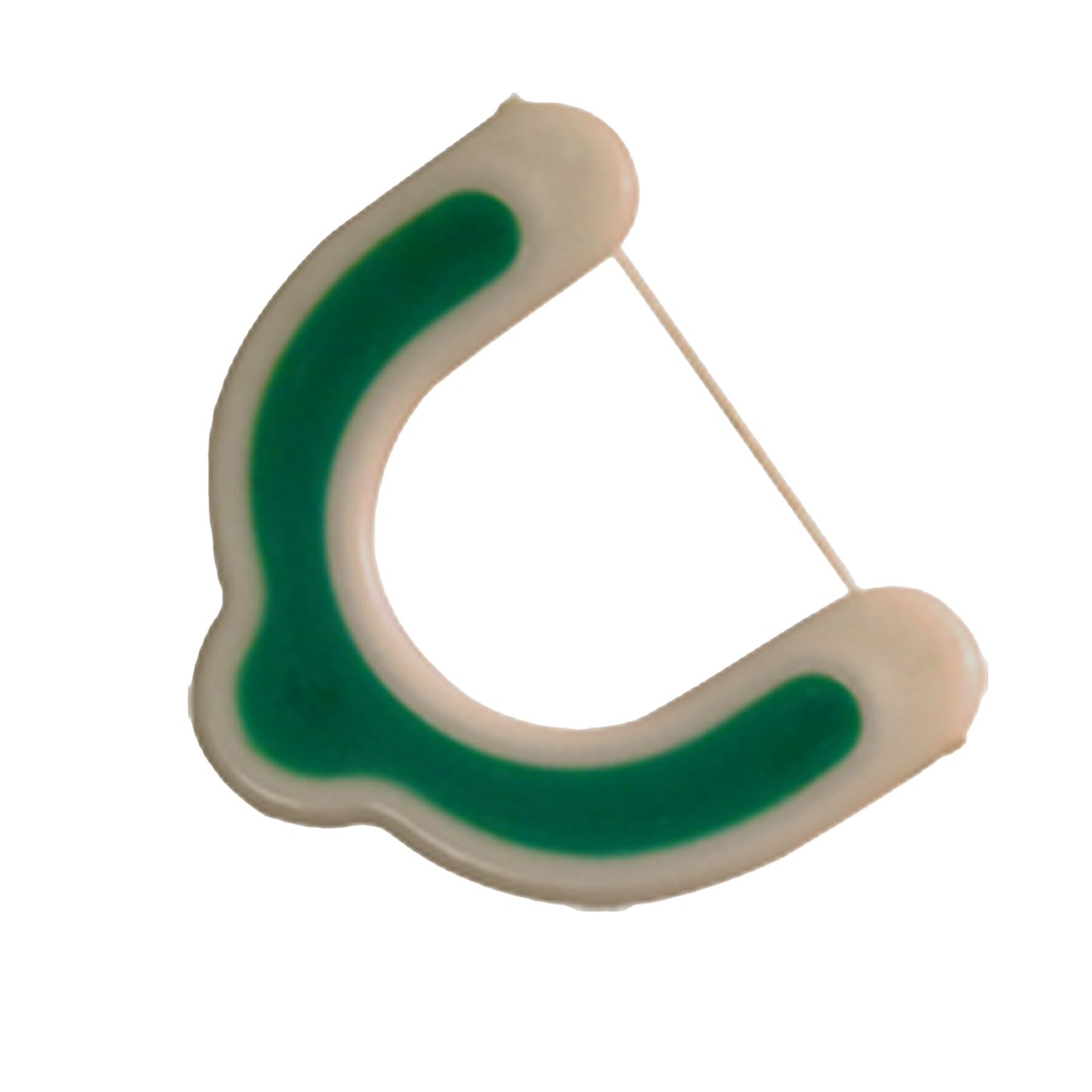 Oraline ORA30201 Flexible U-Shape Security Flosser - Safe Nylon Dental Floss Pick for Institutional Oral Care (500/Case)