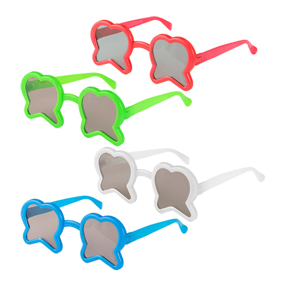 Sherman Specialty S24103 Tooth-Shaped Glasses Assortment, 36 Per Pack