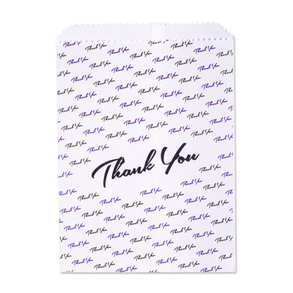 Sherman Specialty S8631 Thank You Paper Bag, 100 Per Pack