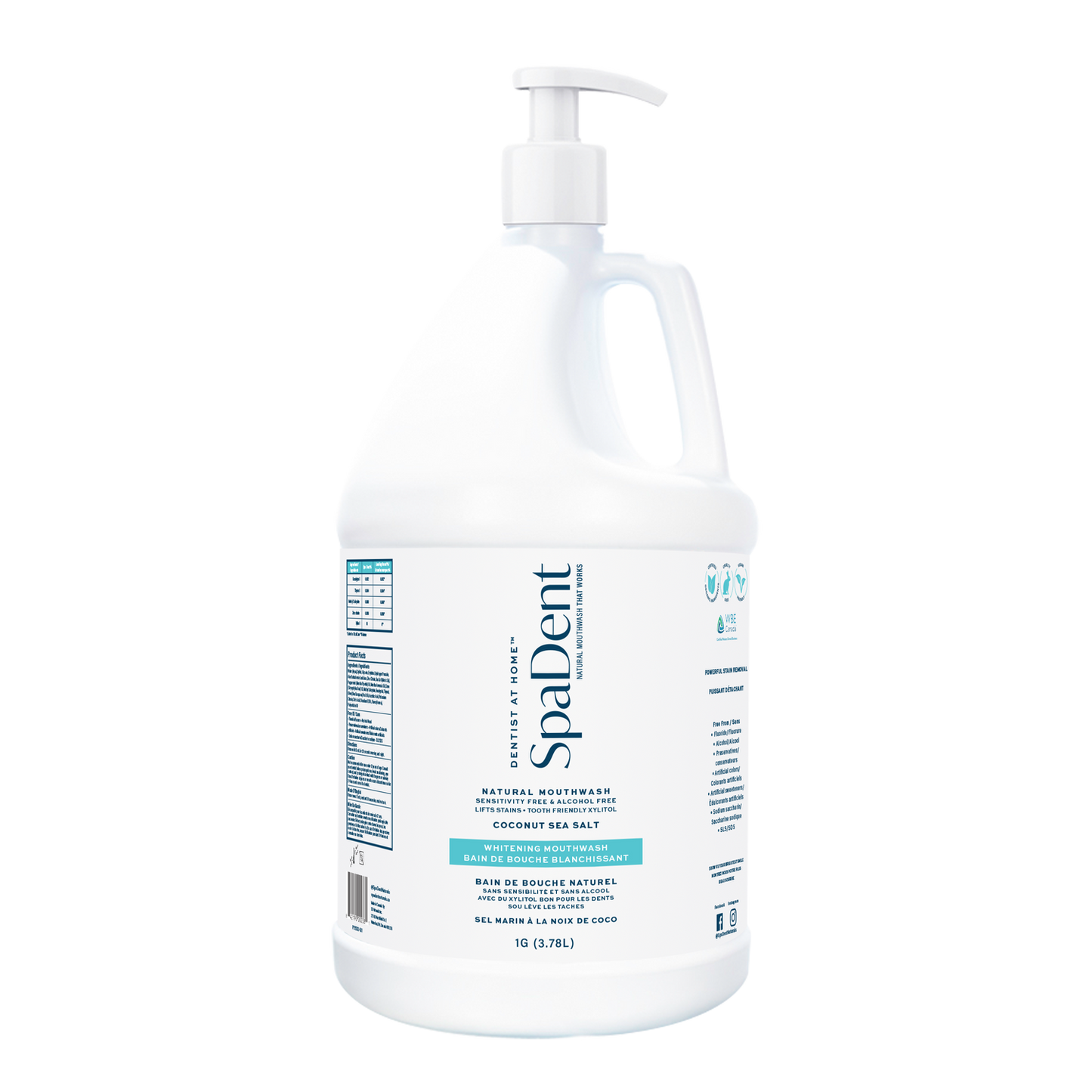 SpaDent Naturals AWM4000 Advanced Whitening Mouthwash 4L