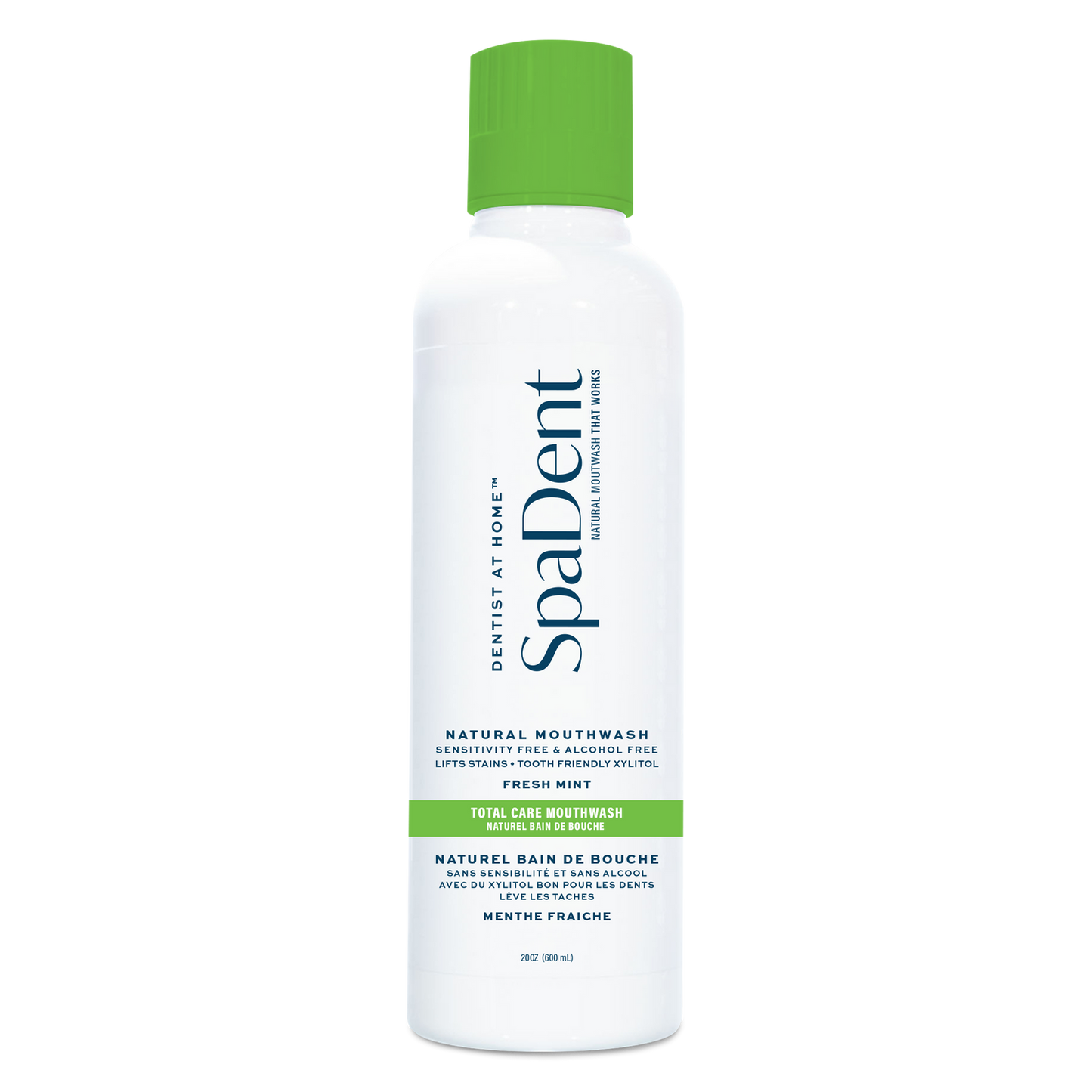SpaDent Naturals ATC0600 Total Care Mouthwash - Fresh Mint 600ML