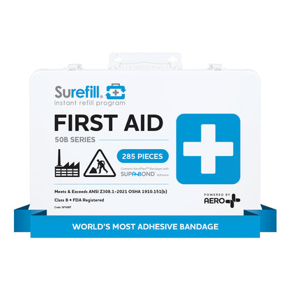 Aero Healthcare SF50BT Surefill® 50B Series ANSI B First Aid Kit – Metal Case