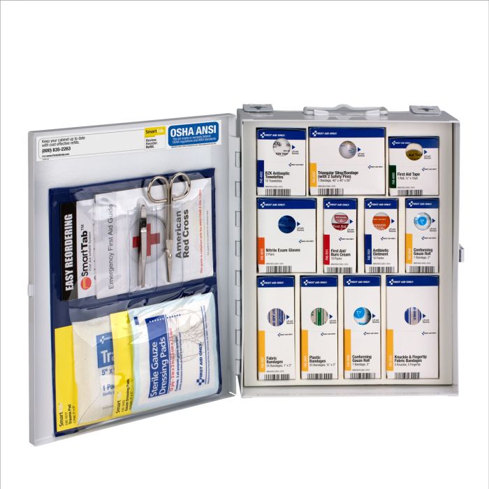 First Aid Only 1050-FAE-0103 Medium Metal SmartCompliance Cabinet, no Meds