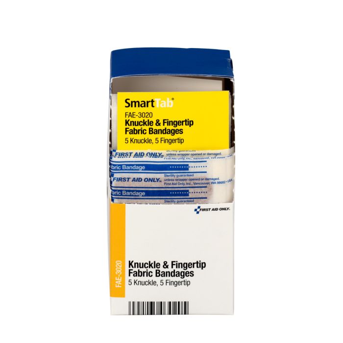 First Aid Only FAE-3020 SC Refill Assorted Fabric Bandages (5 Knuckle, 5 Fingertip)