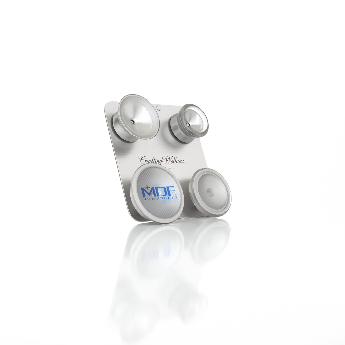 MDF Instruments 270490CC-081 Pediatric and Infant Neonatal Stethoscope Bell and Diaphragm Attachment - MDF® ProCardial® Titanium Stethoscope Silver