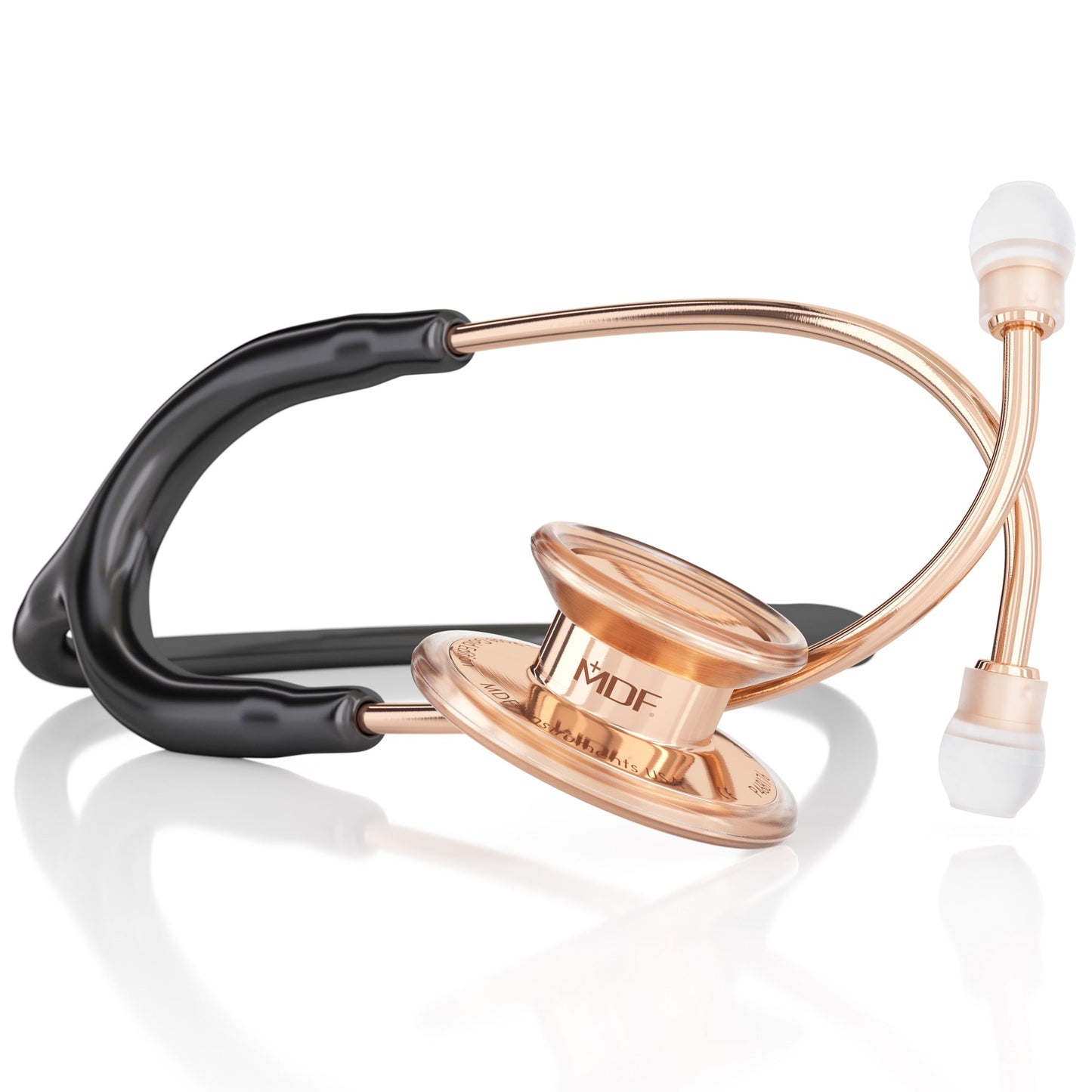 MDF Instruments MDF777RG11 MD One® Adult Stethoscope - Black/Rose Gold
