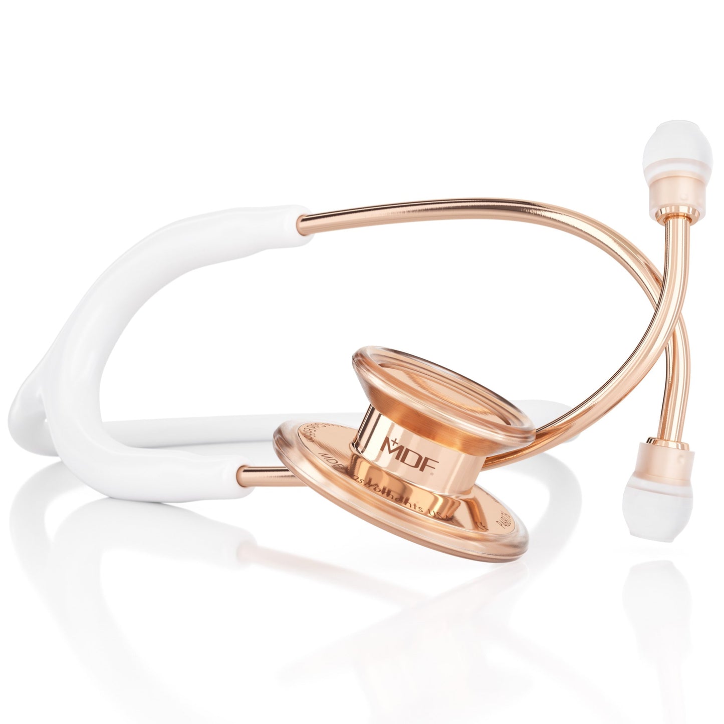 MDF Instruments MDF777RG29 MD One® Adult Stethoscope - White/Rose Gold