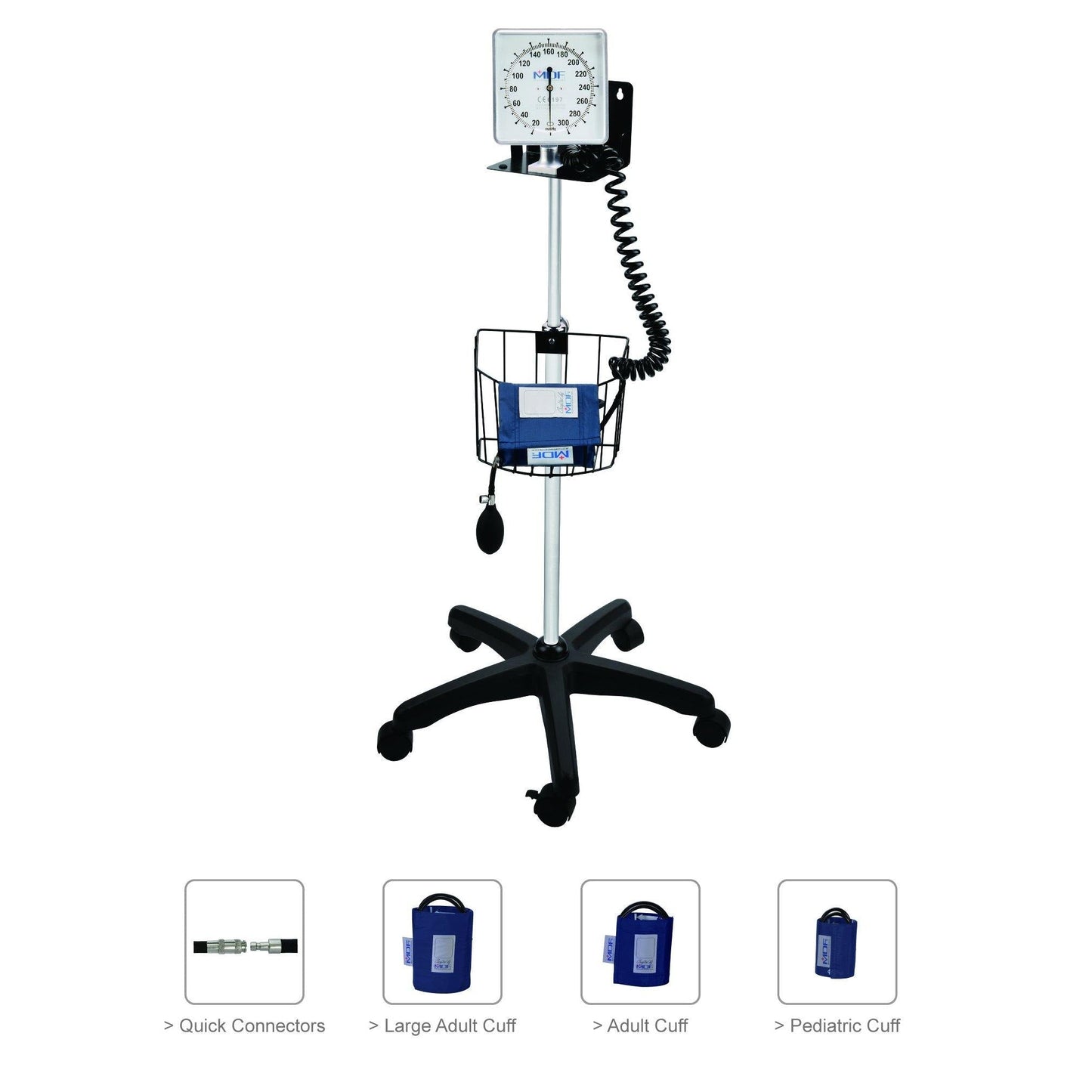 MDF Instruments MDF83004 Mobile Aneroid Sphygmomanometer