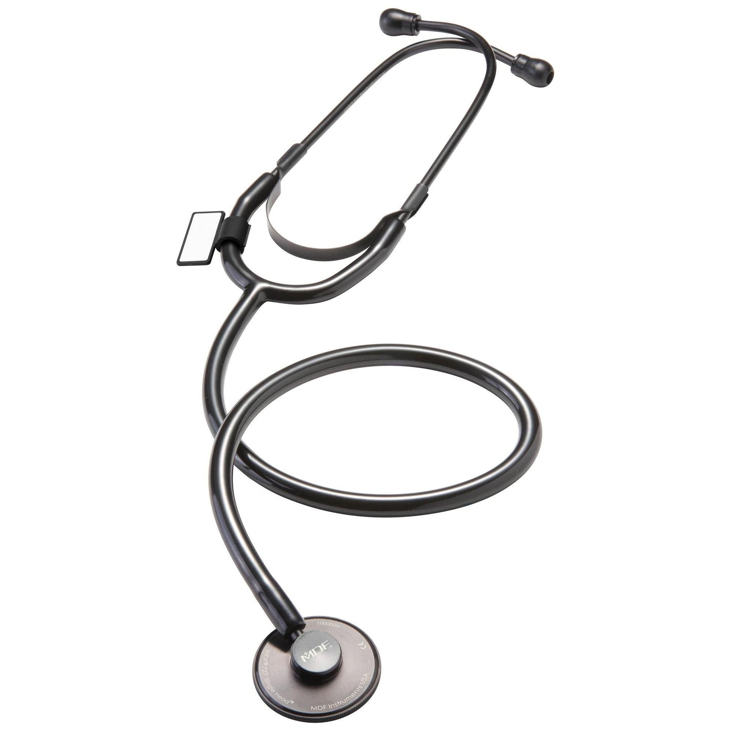 MDF Instruments MDF727BO Basic Single Head Stethoscope - Black/BlackOut