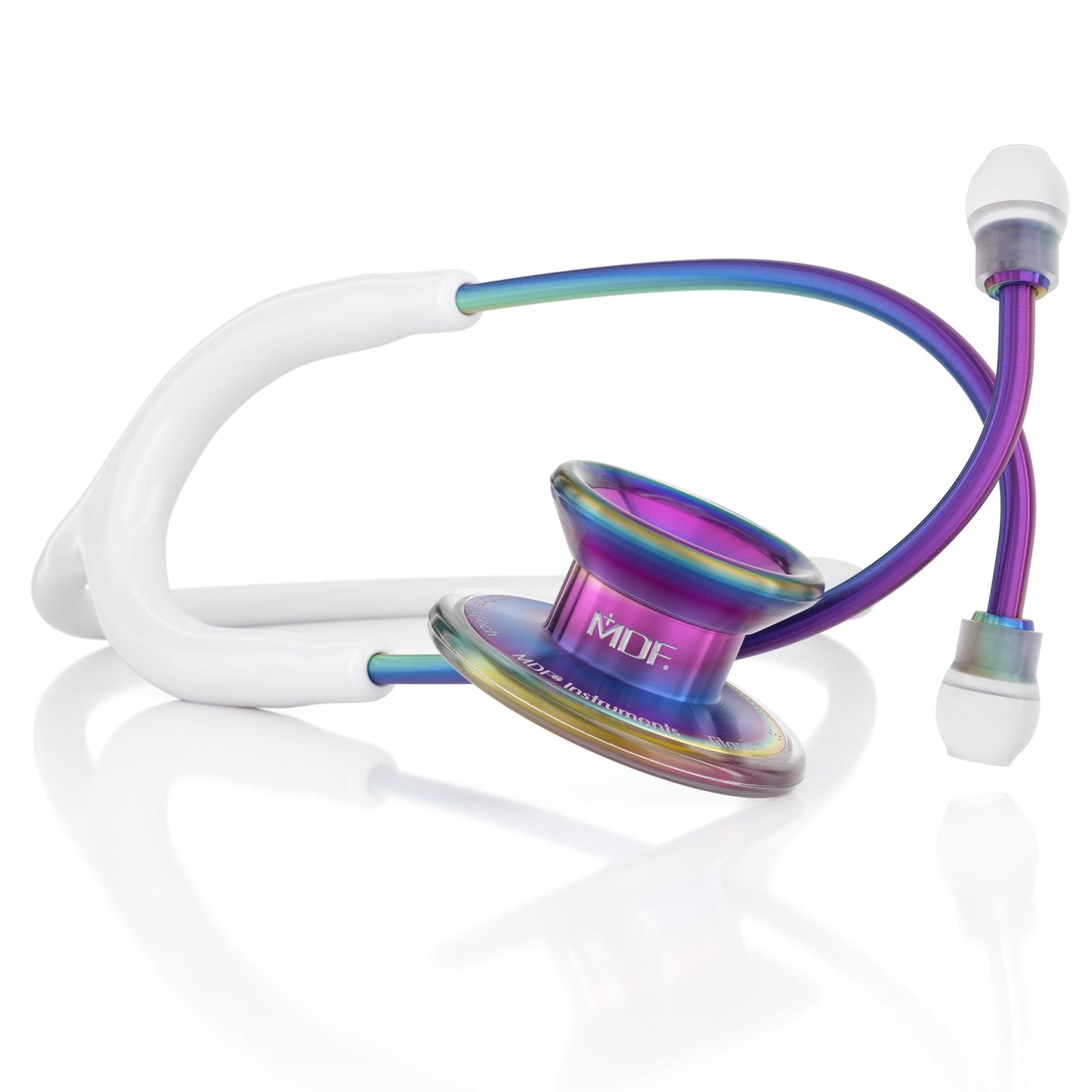 MDF Instruments MDF777TKL29 MD One® Epoch® Titanium Adult Stethoscope - White/Kaleidoscope