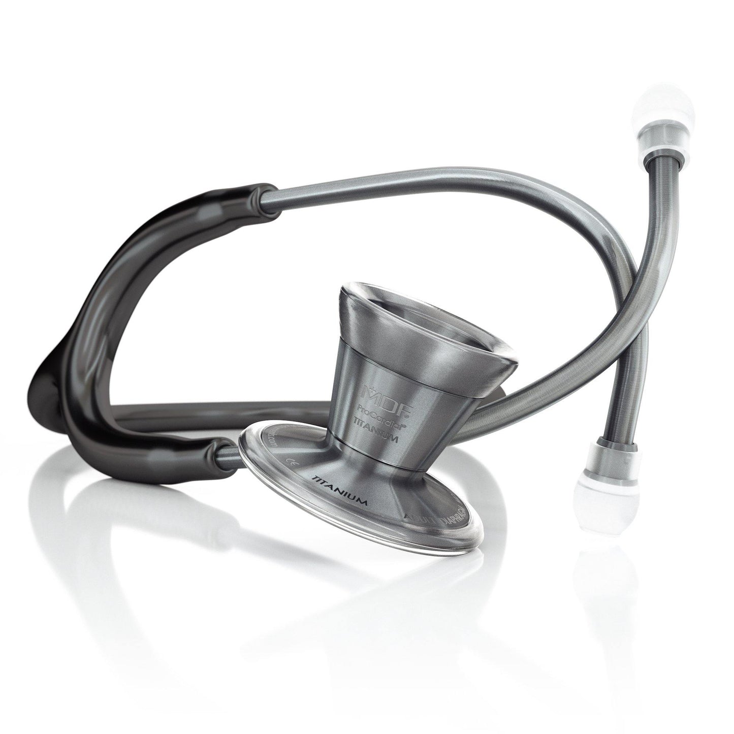 MDF Instruments MDF797TMT11 ProCardial® Titanium Cardiology Stethoscope - Black/Metalika