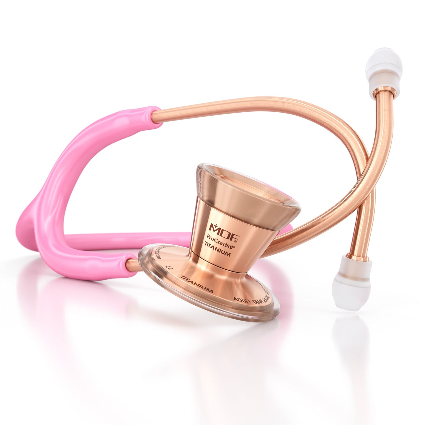MDF Instruments MDF797TRG01 ProCardial® Titanium Cardiology Stethoscope - Light Pink/Rose Gold