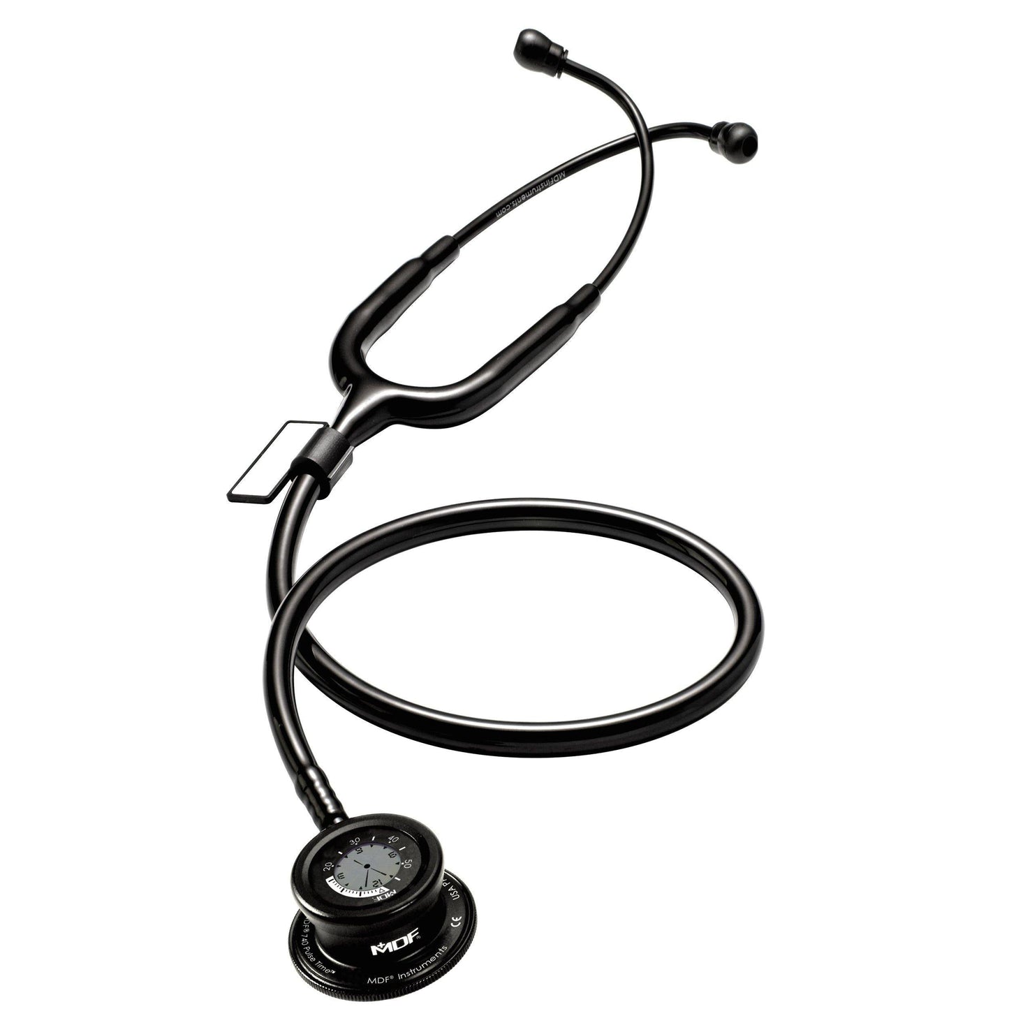 MDF Instruments MDF740BO Pulse Time® Stethoscope - Black/BlackOut